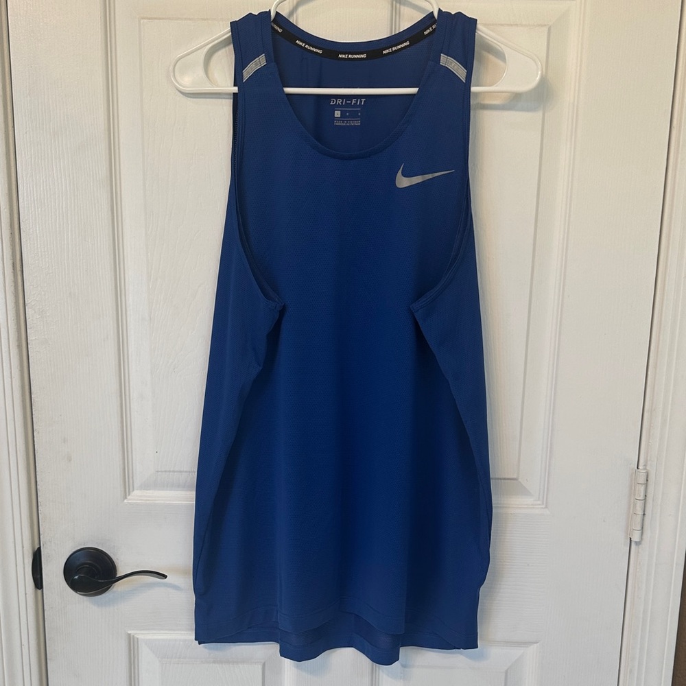 Nike Women's Royal Blue Dri-FIT Tank Top